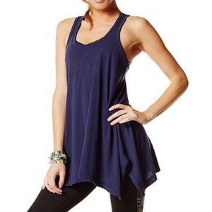 Zumba Fitness Long Navy Asymmetrical Tank